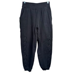 Lululemon Braided Detail High-Rise Jogger Women's Plus Size 6 Black Pants